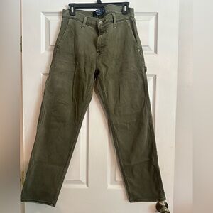 Hollister Men's Dark Green Cargo Pants